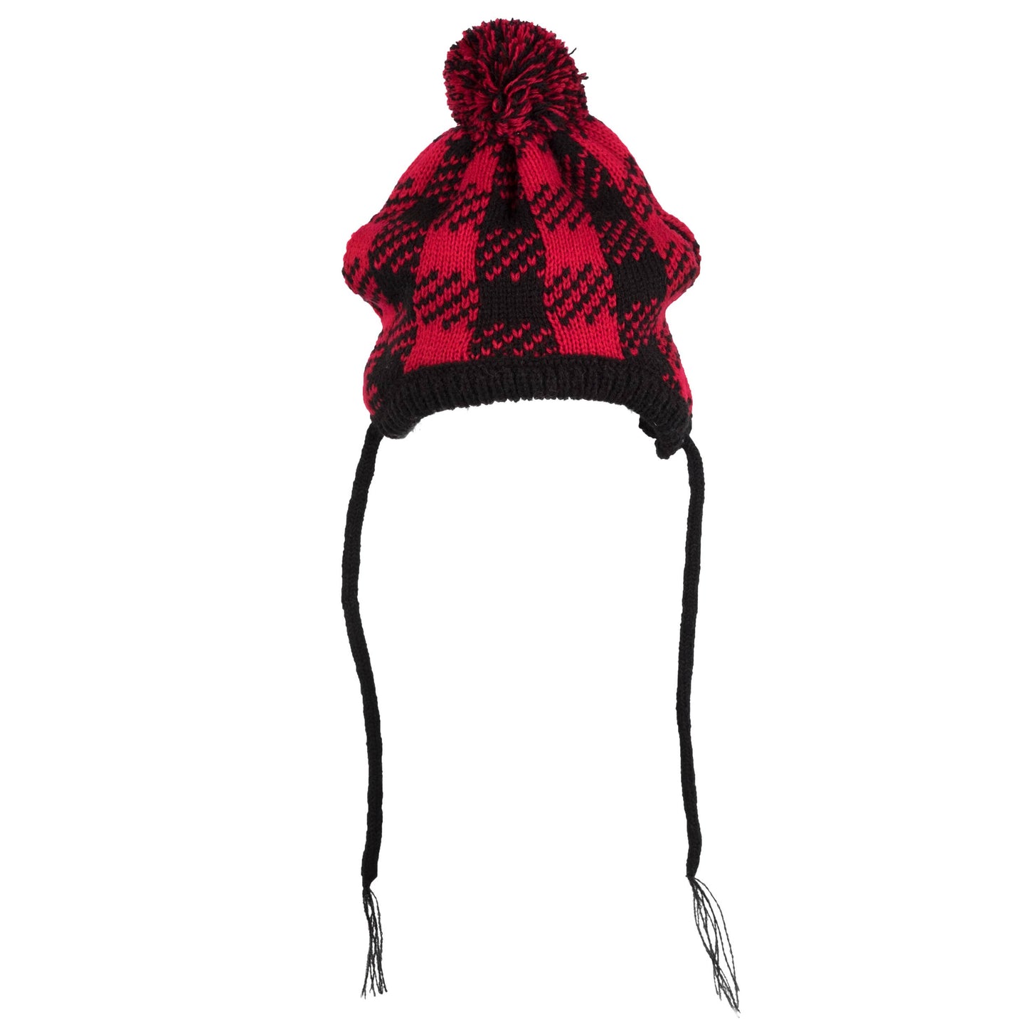 Buffalo Hat: Black/Red / Small