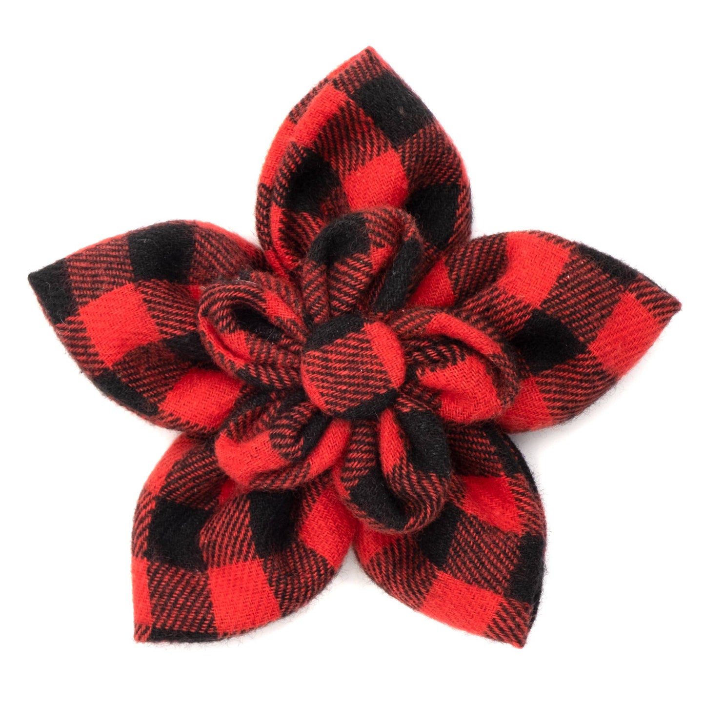 Buffalo Plaid Flower: Red / Small