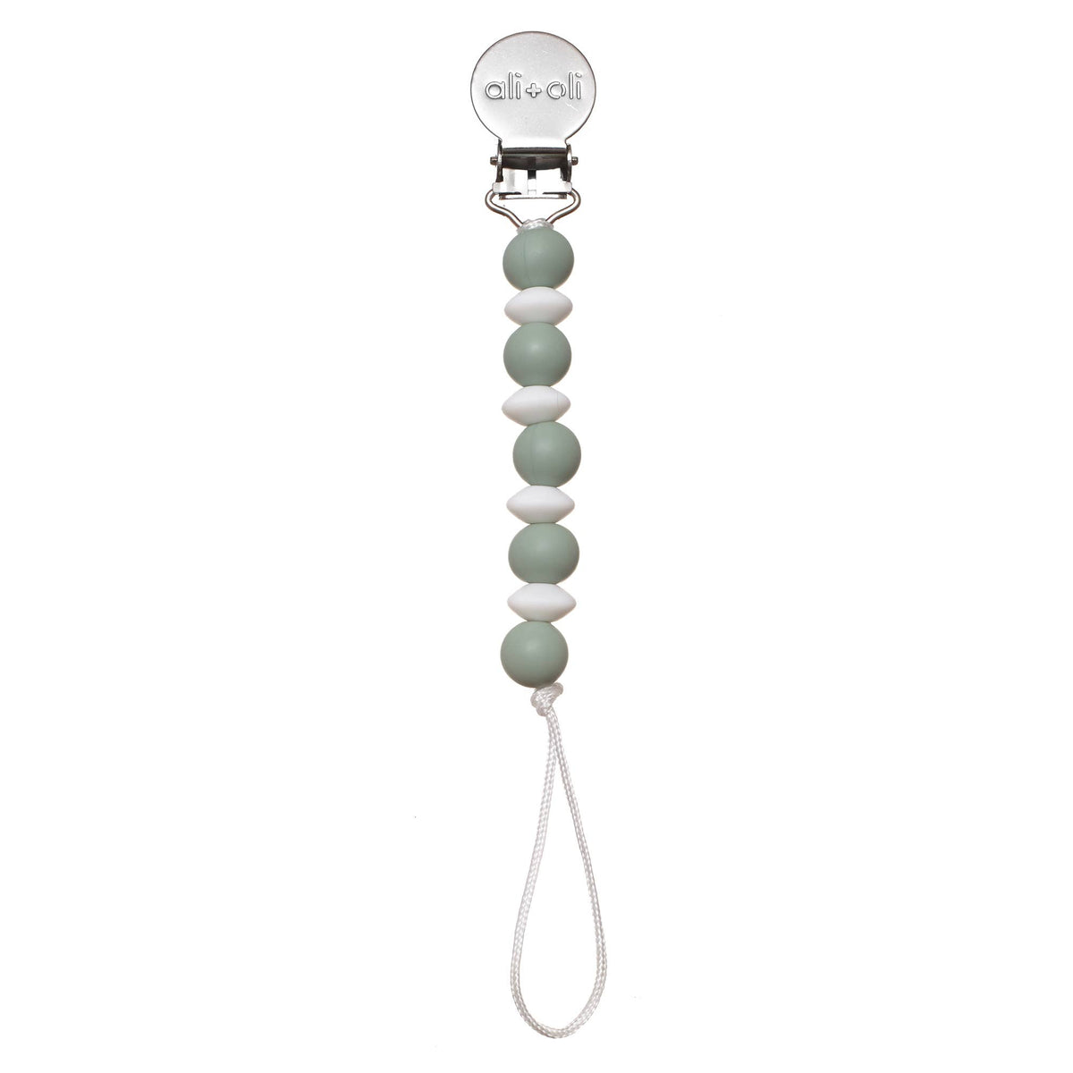 Ali+Oli Silicone Pacifier Clip | Mini Lentil: Mint