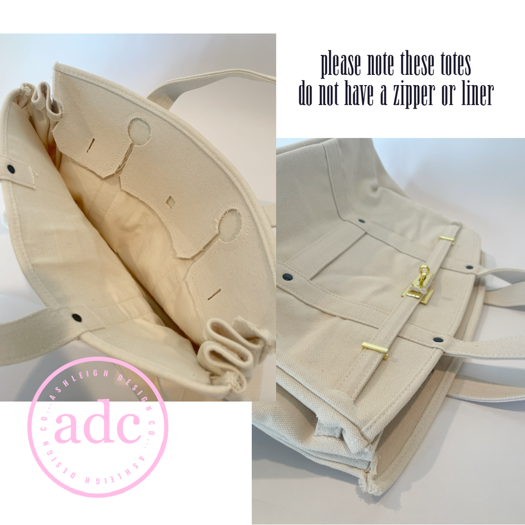 NEW COLORS ADDED Canvas Boat Bag: Kelly + Ivory