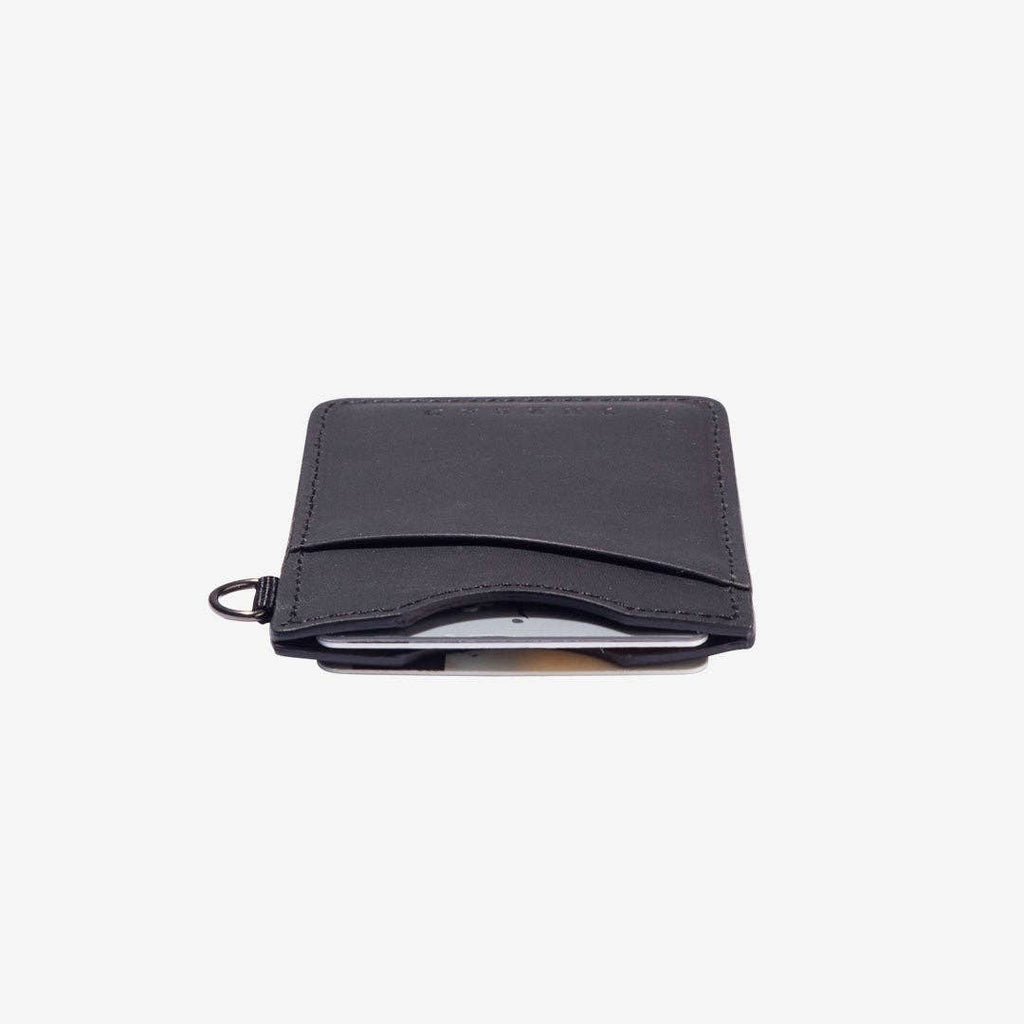 Sanders - Vertical Leather Wallet: Brown/Black
