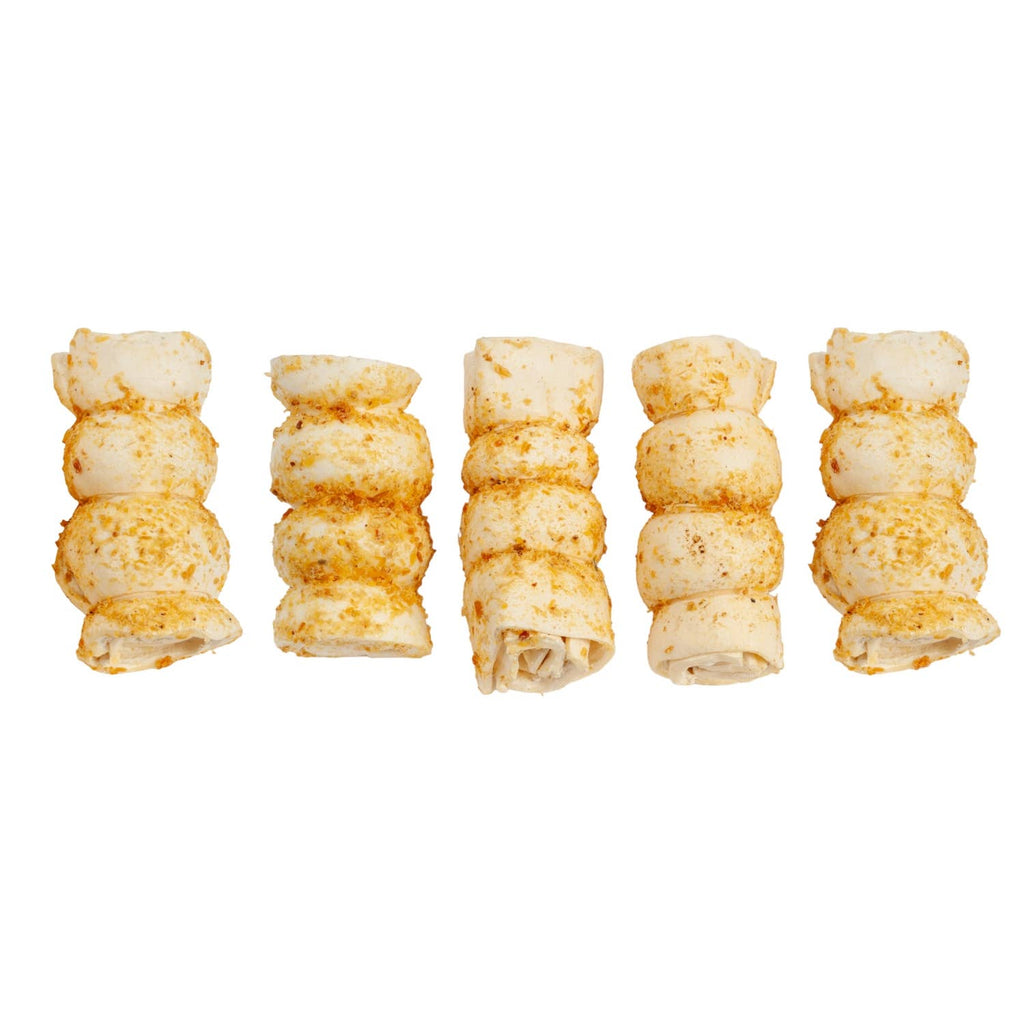5"-6" Bully Dusted Beef Cheek Rolls Dog Chews (5/Bag)