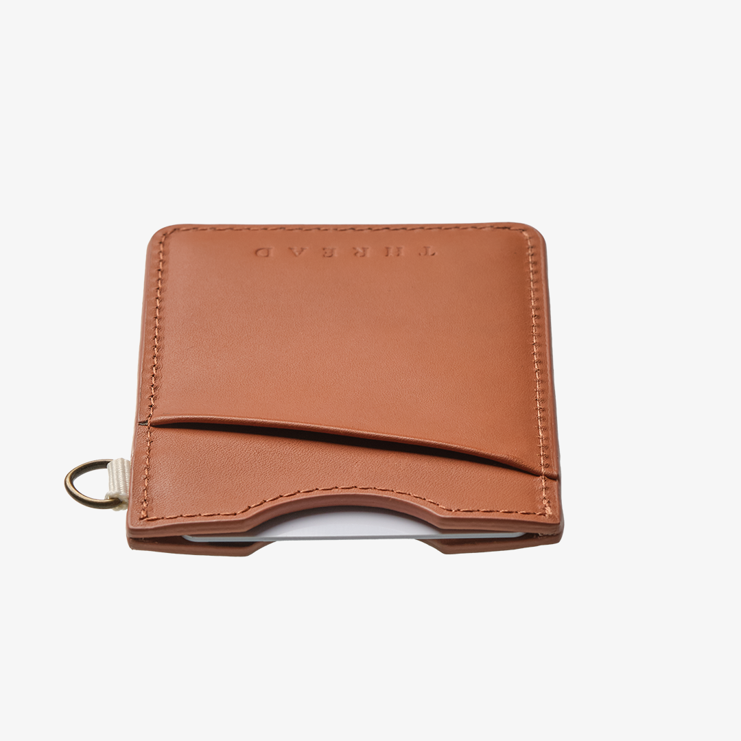 Mountain Flowers - Vertical Leather Wallet: Mountain Flowers