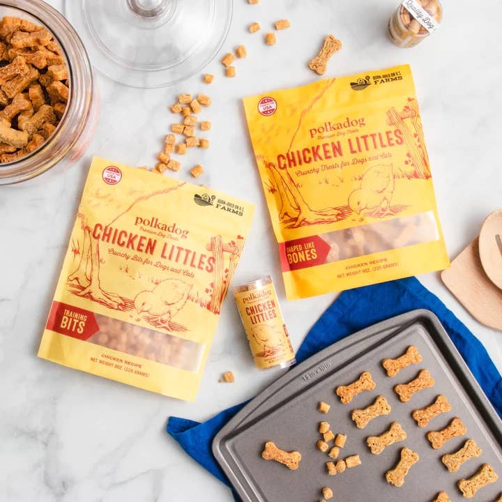 Polkadog Chicken Littles Training Bits Dog & Cat Treats 7oz