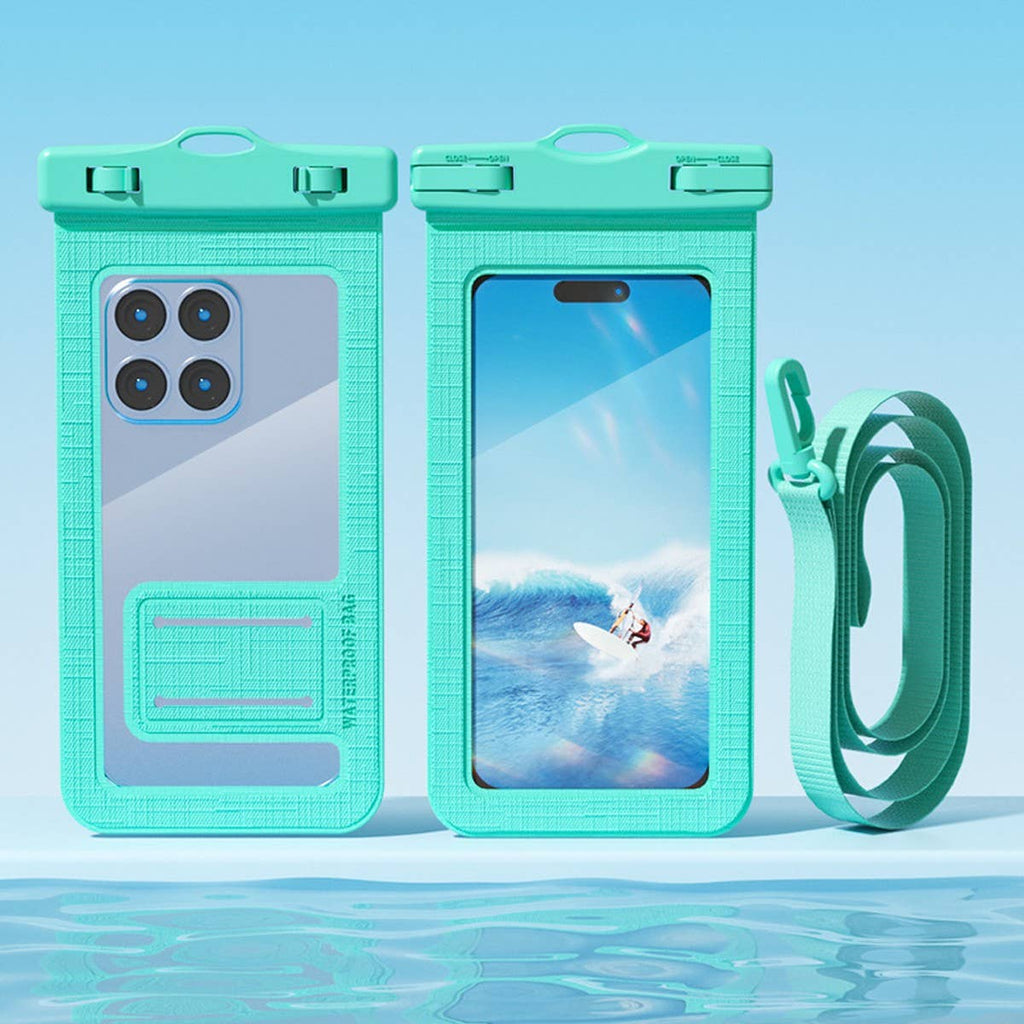 Waterproof Phone Case for Selfie & Touchscreen_CWMM6776: TEALBLUE / (OS) 1