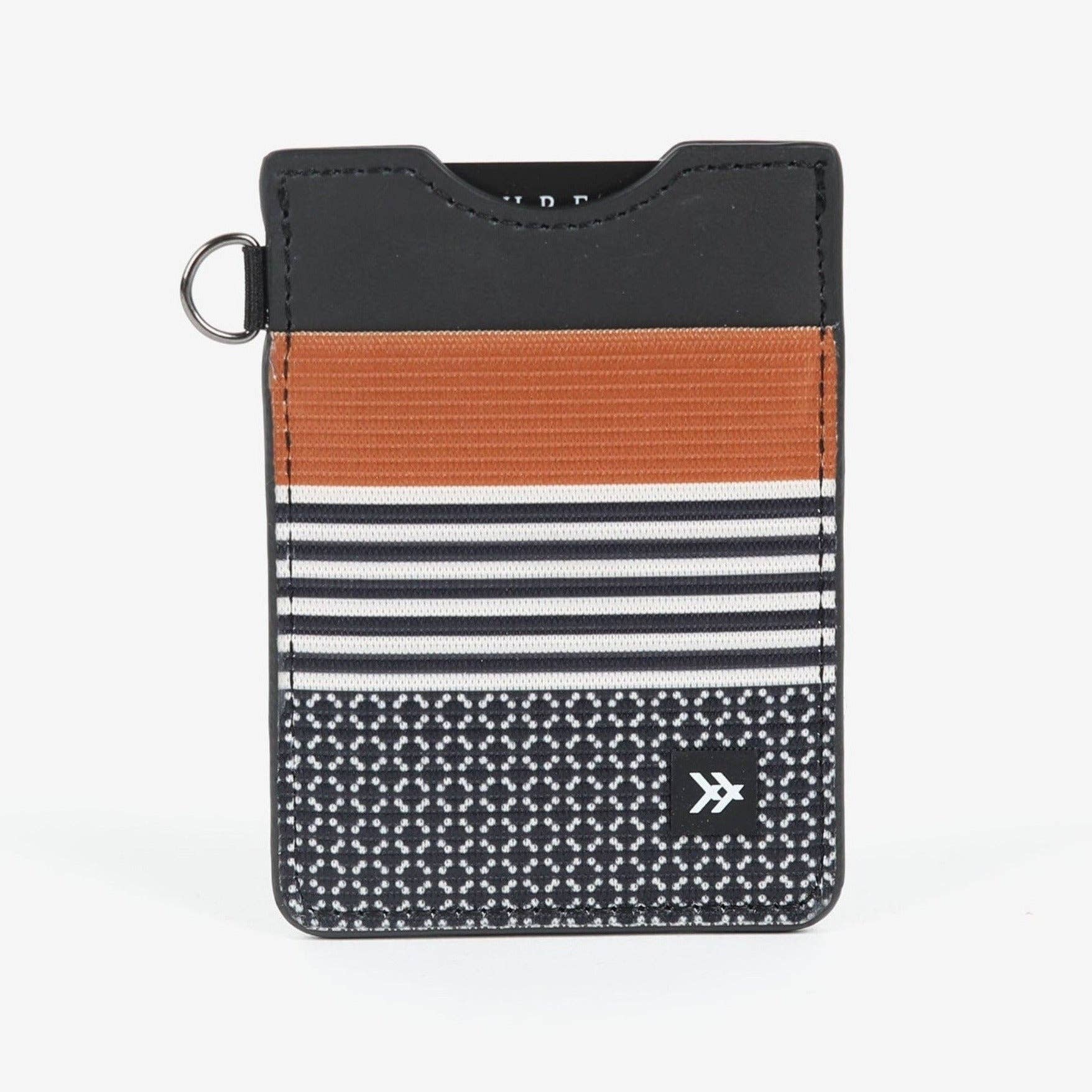 Sanders - Vertical Leather Wallet: Brown/Black