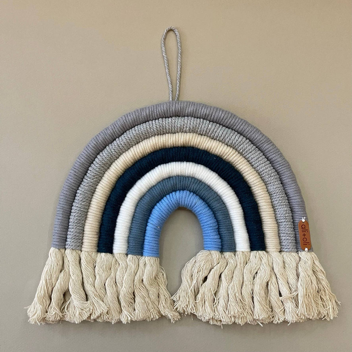 Macrame Nursery Wall Décor - Rainbow (Midnight)