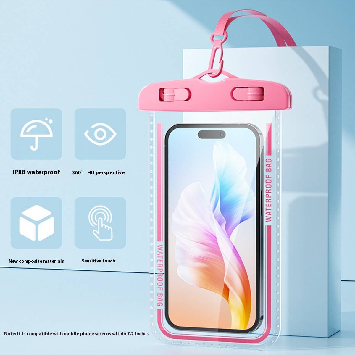 Waterproof Phone Case for Swimming -Touchscreen_CWMM6775: Black / (OS) 1