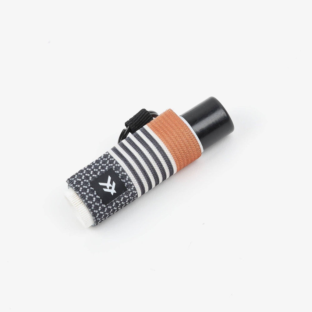 Sanders - Chapstick Holder Keychain: Brown/Black