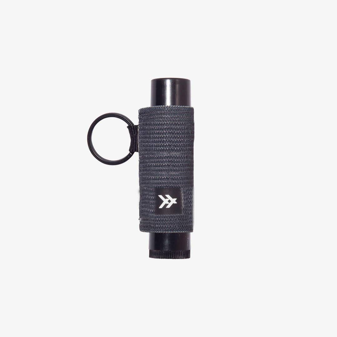Black - Chapstick Holder Keychain: Black