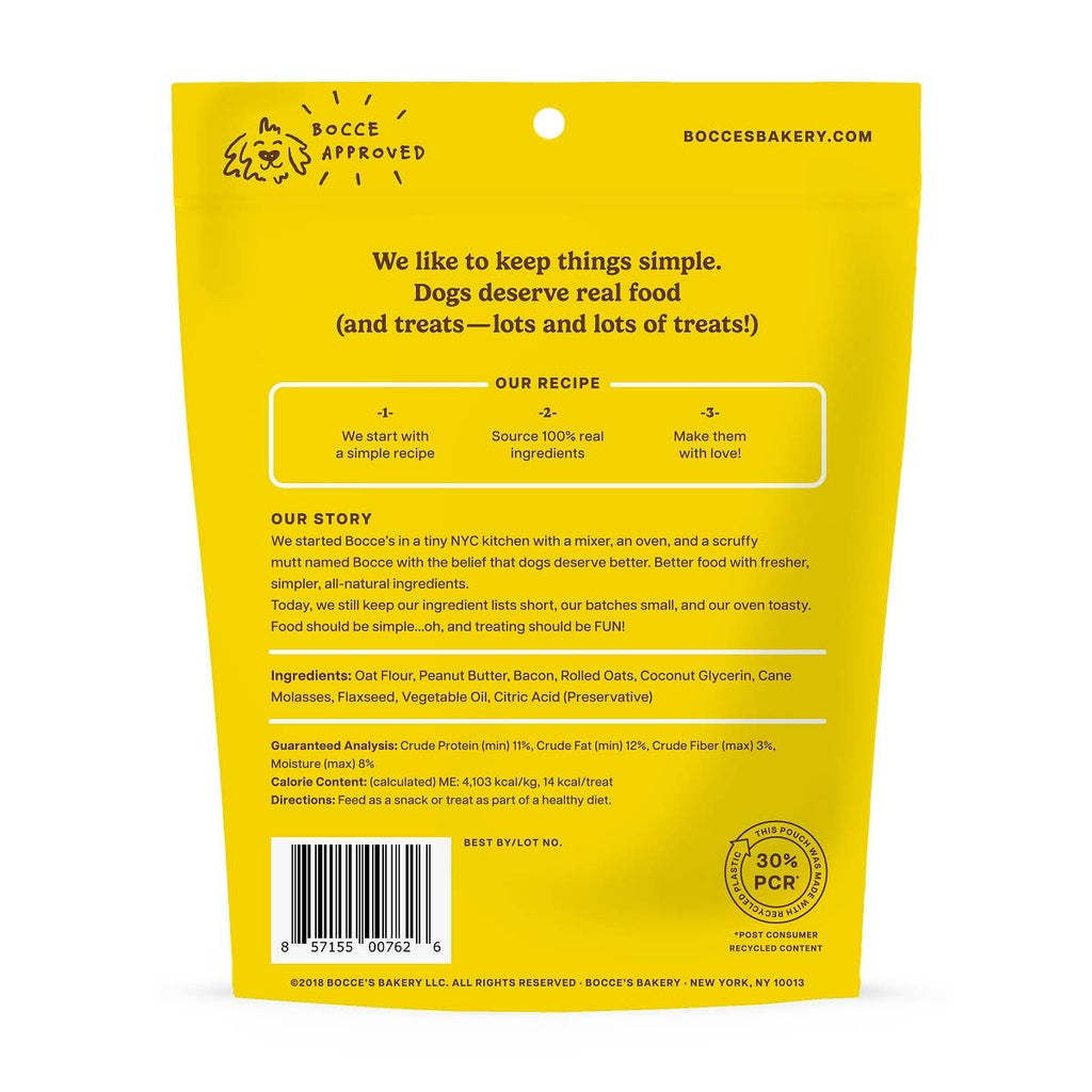 Bocce's Bakery Bac'N Nutty Soft & Chewy Dog Treats 6oz