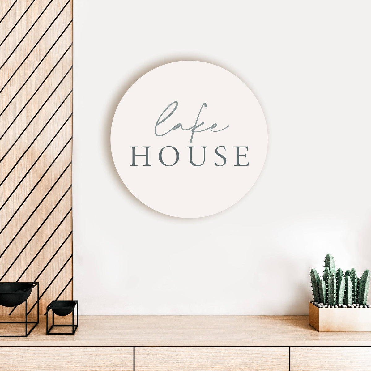 Lake House Circle: 16 x 16 x .5