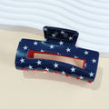4TH OF JULY RECTANGLE HAIR CLAW CLIPS_CWAHA0700: NAVY / (OS) 3