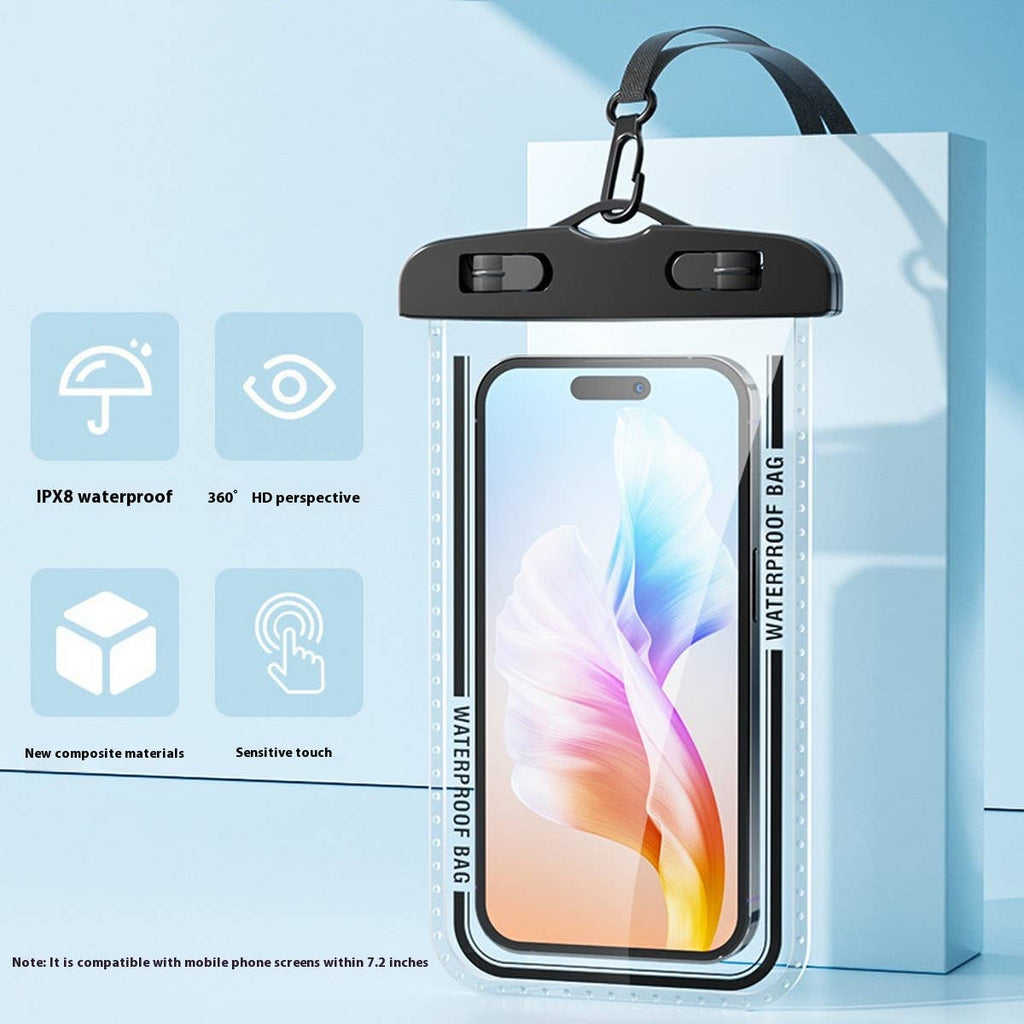 Waterproof Phone Case for Swimming -Touchscreen_CWMM6775: Black / (OS) 1