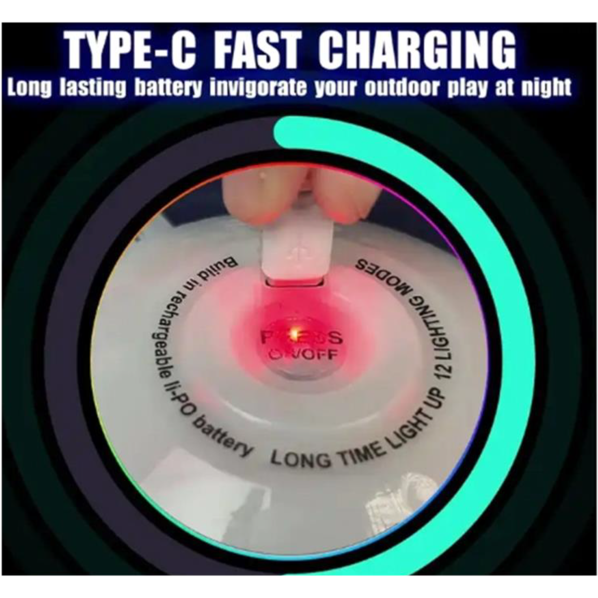RGB Glow in the Dark Light-up Flying Disc - 6/Display: Wholesale Price