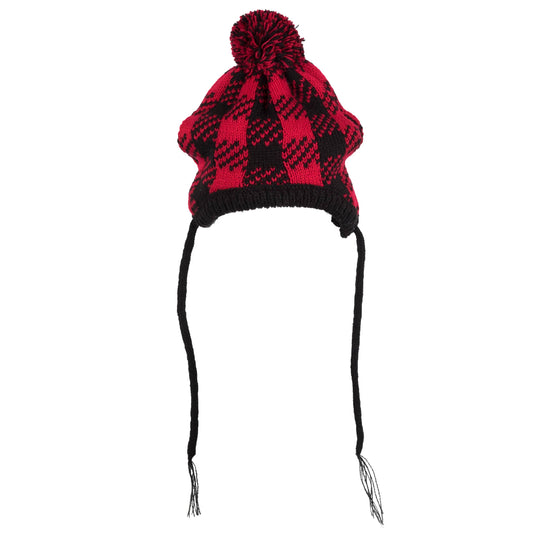 Buffalo Hat: Black/Red / Small