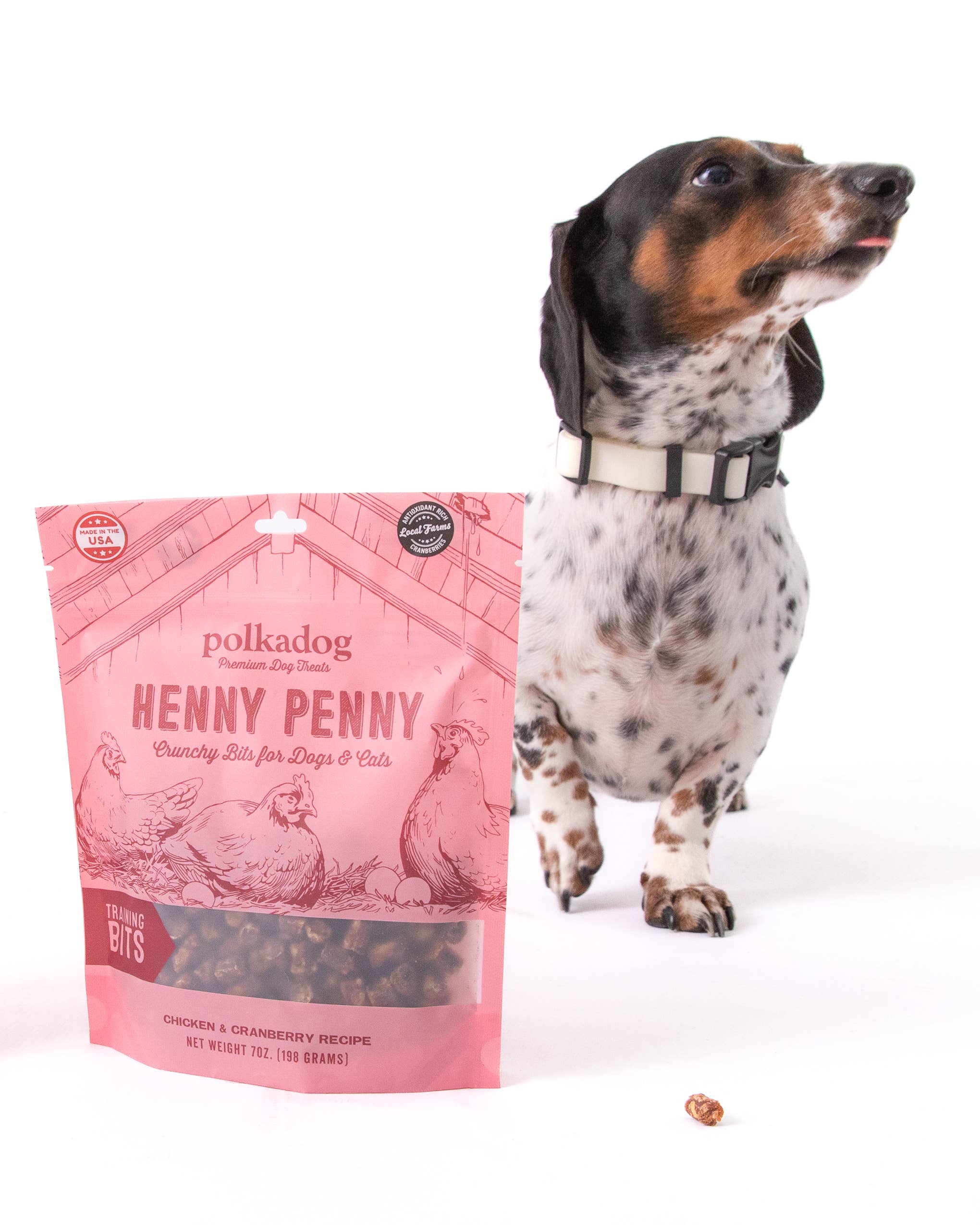 Polkadog Henny Penny Chicken & Cranberry Training Bits 7oz