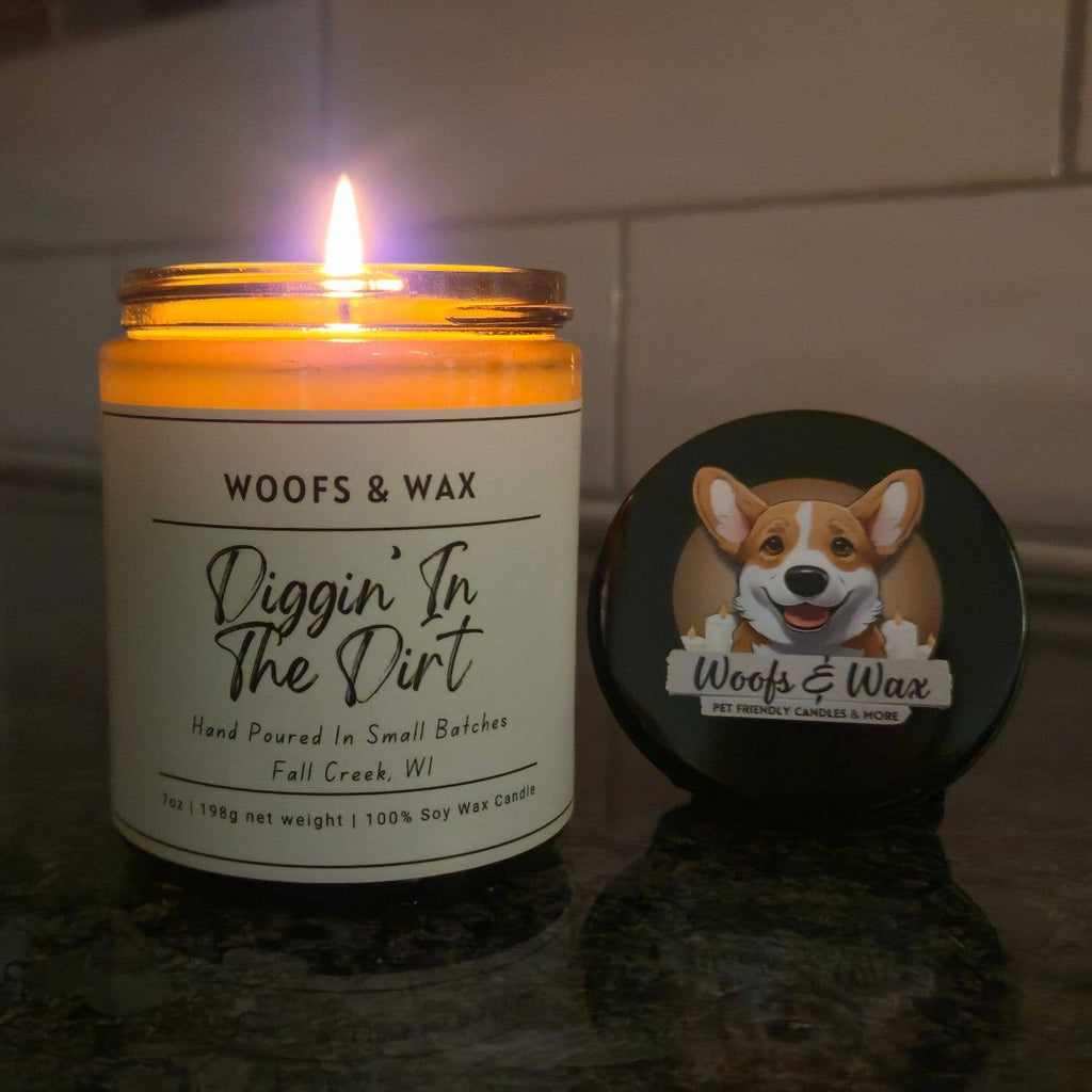 Diggin’ In The Dirt Candle - 7oz 100% Soy - Pet Safe