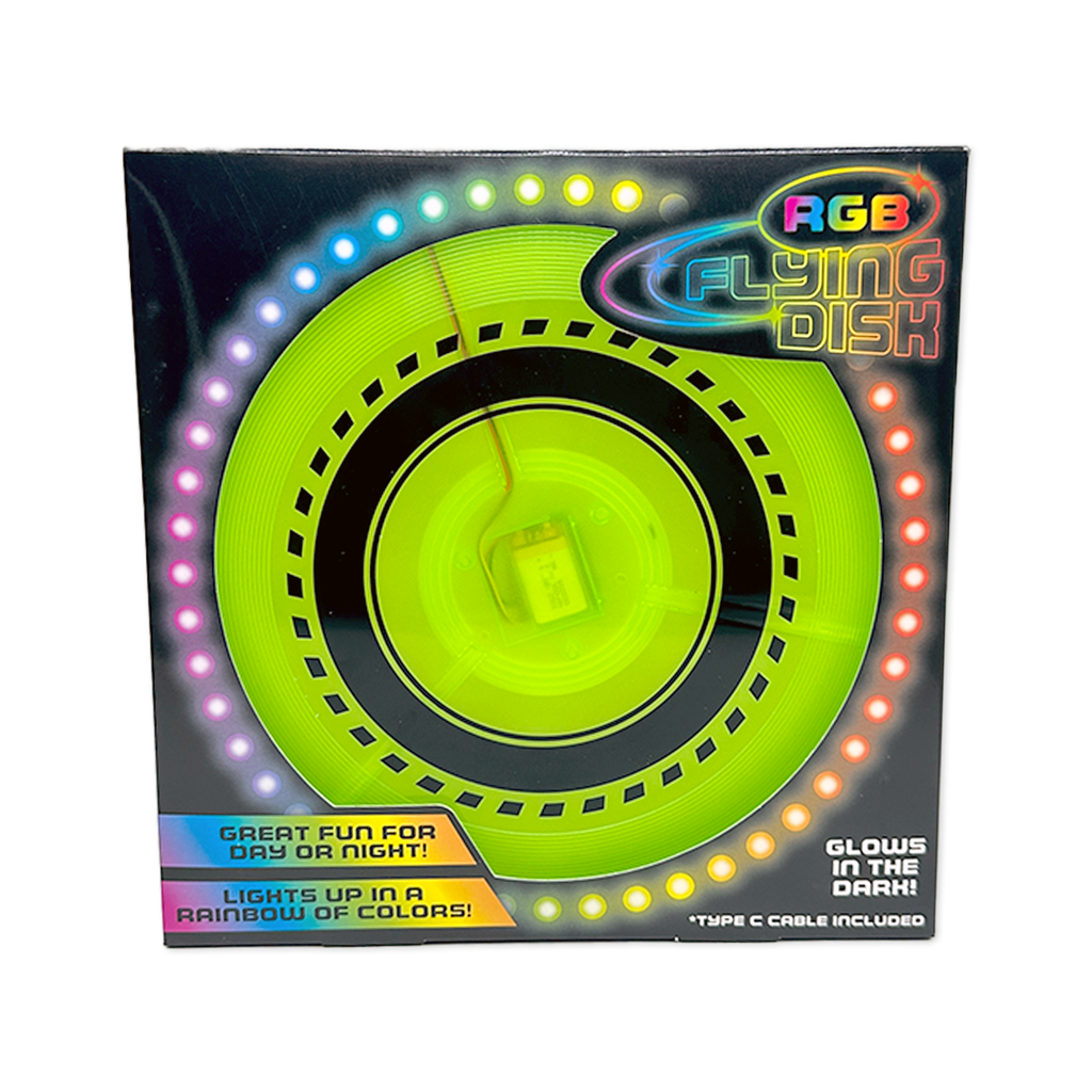 RGB Glow in the Dark Light-up Flying Disc - 6/Display: Wholesale Price