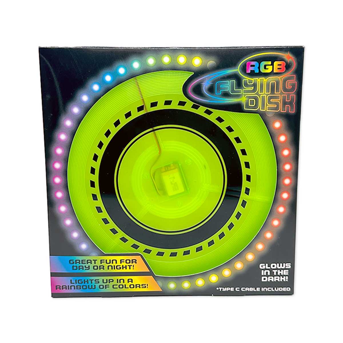 RGB Glow in the Dark Light-up Flying Disc - 6/Display: Wholesale Price