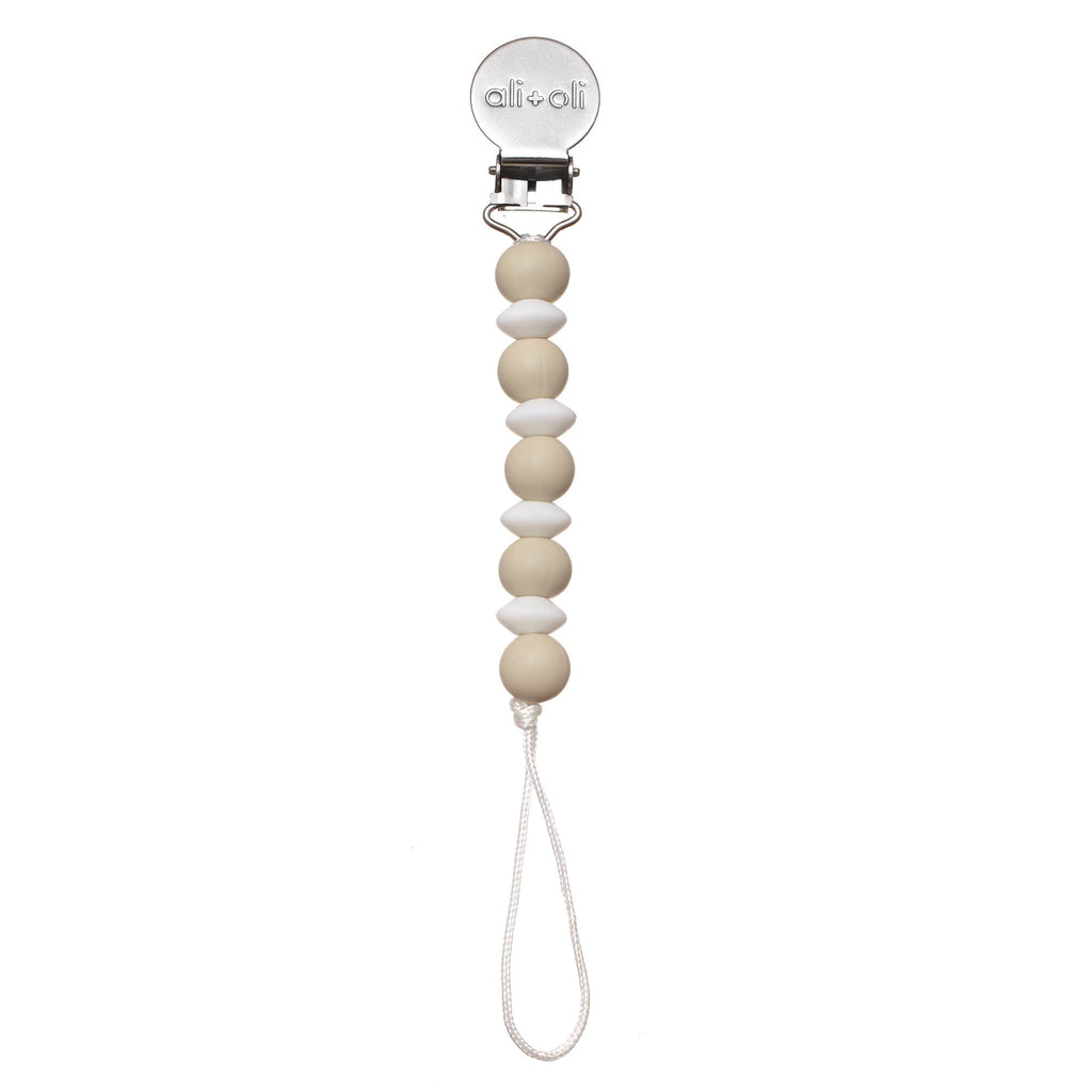 Ali+Oli Silicone Pacifier Clip | Mini Lentil: Mint