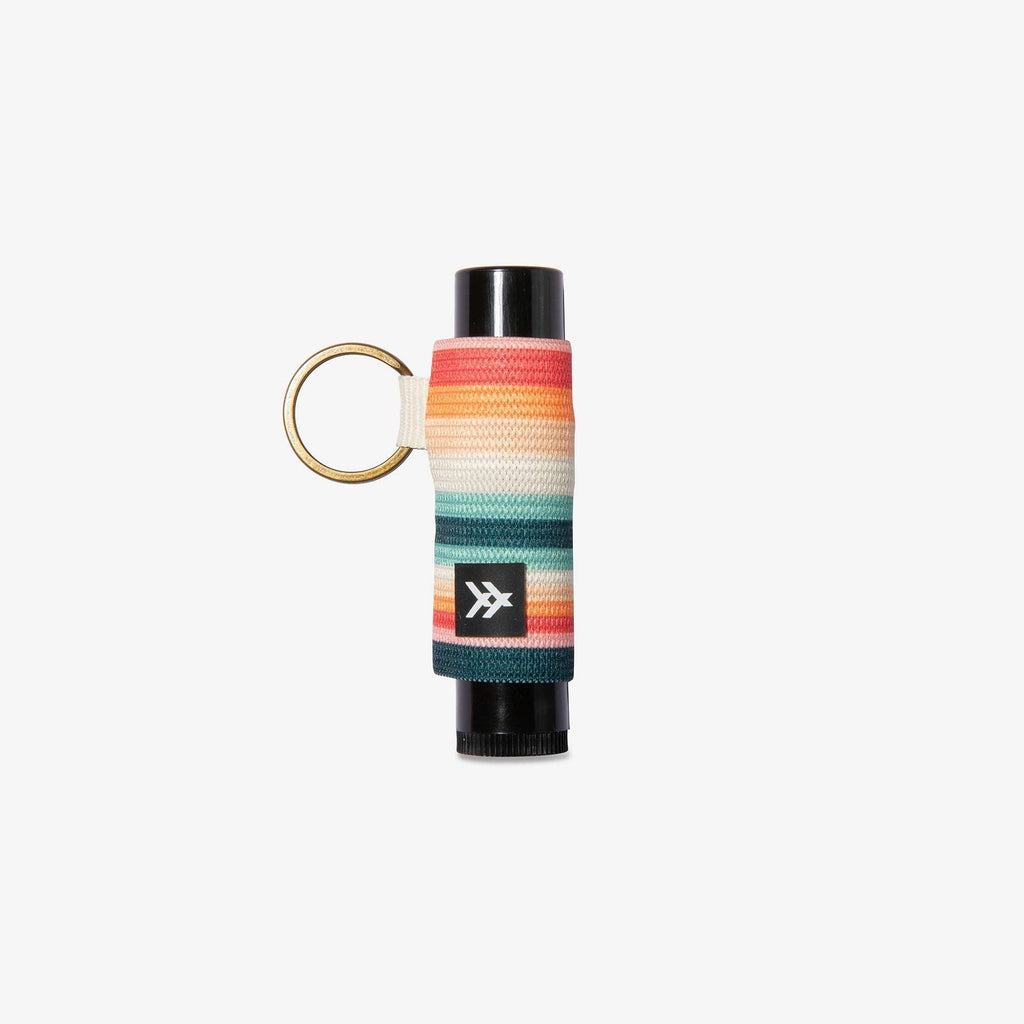 Renae - Chapstick Holder Keychain: Green/Red