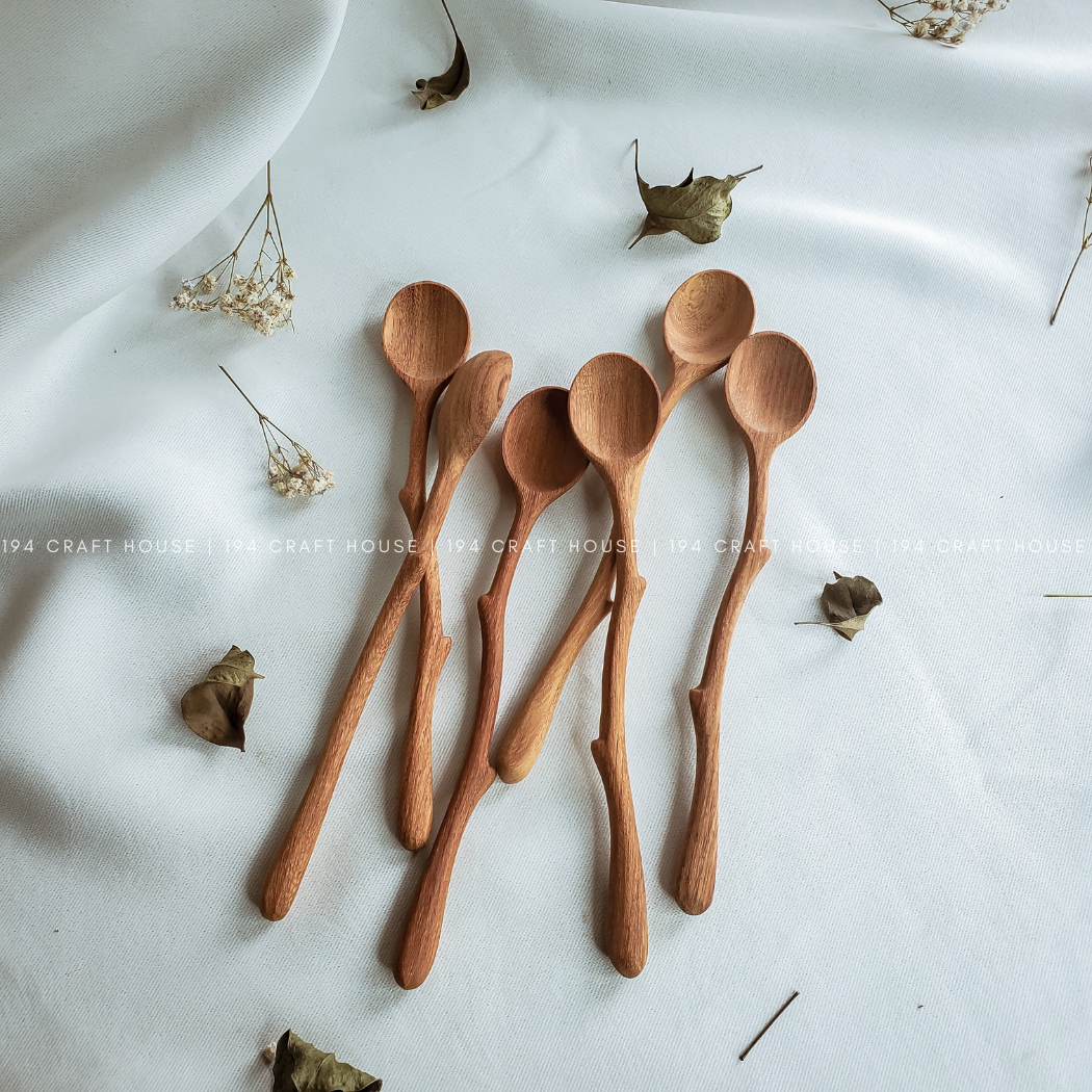 Branch Tree Wooden Spoon - Kitchen Serving Utensils