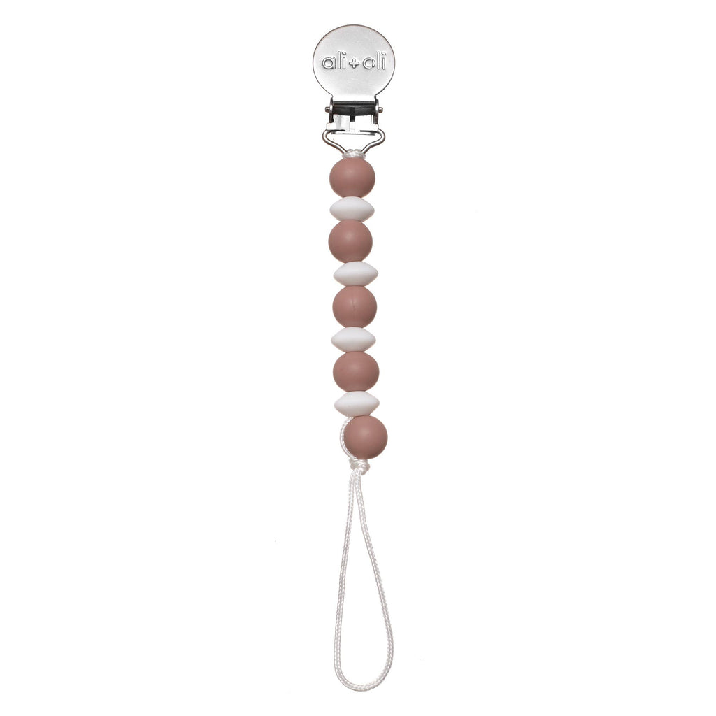 Ali+Oli Silicone Pacifier Clip | Mini Lentil: Mint