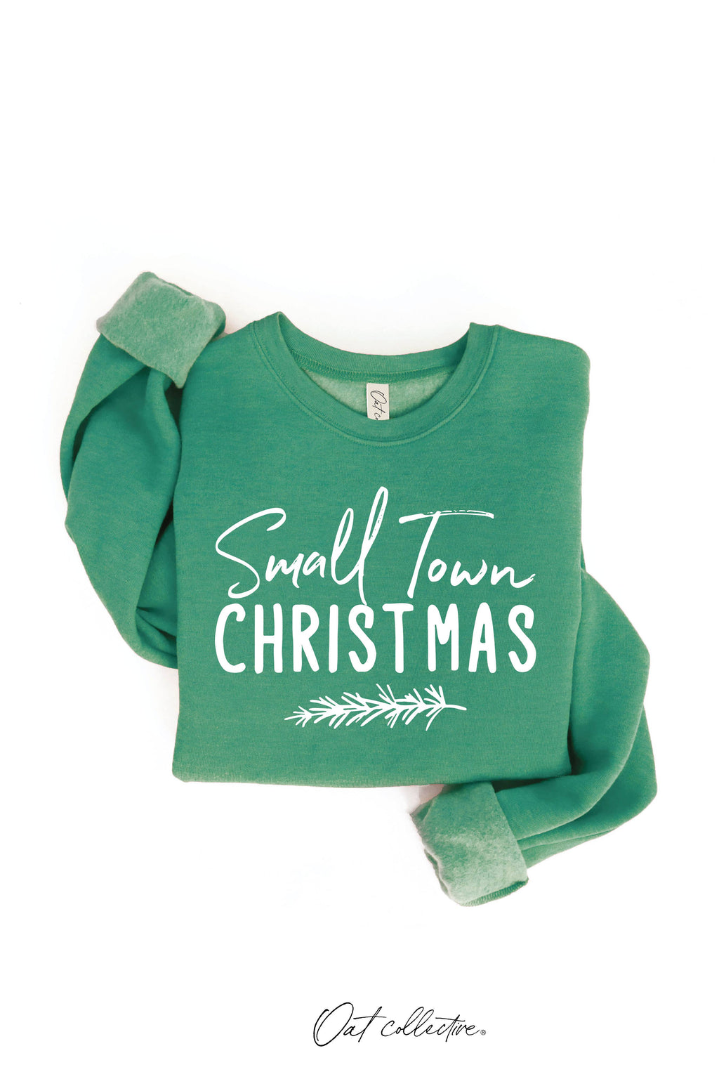SMALL TOWN CHRISTMAS Graphic Sweatshirt: HEATHER DUST / M