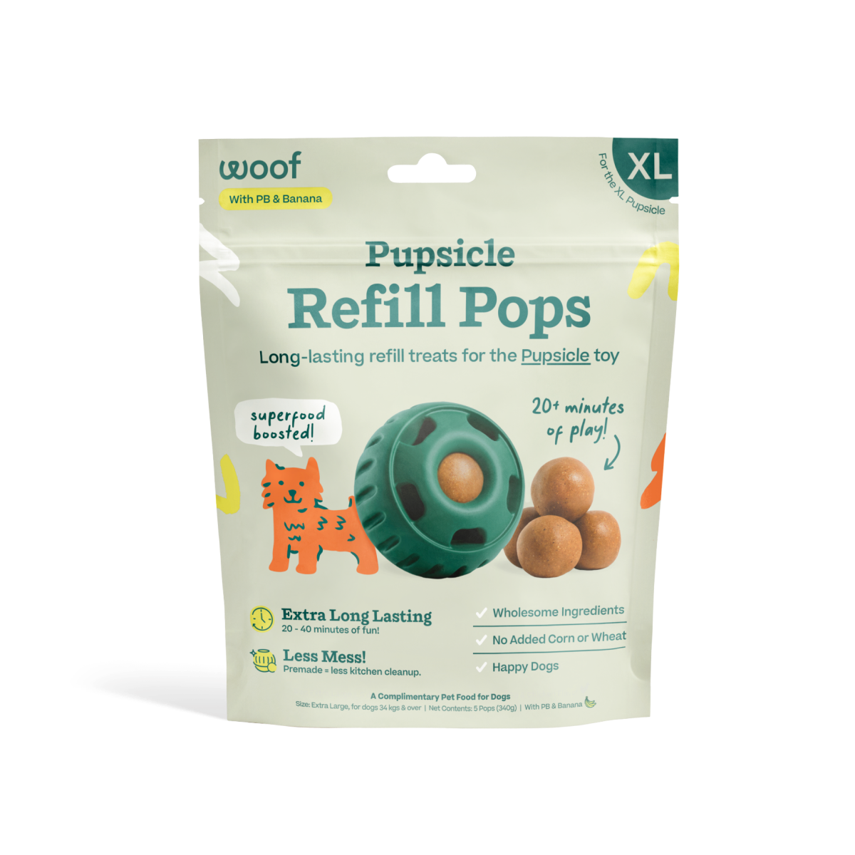 Peanut Butter & Banana Pops: Small