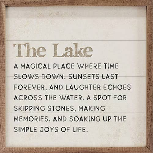 The Lake Definition: 12x12