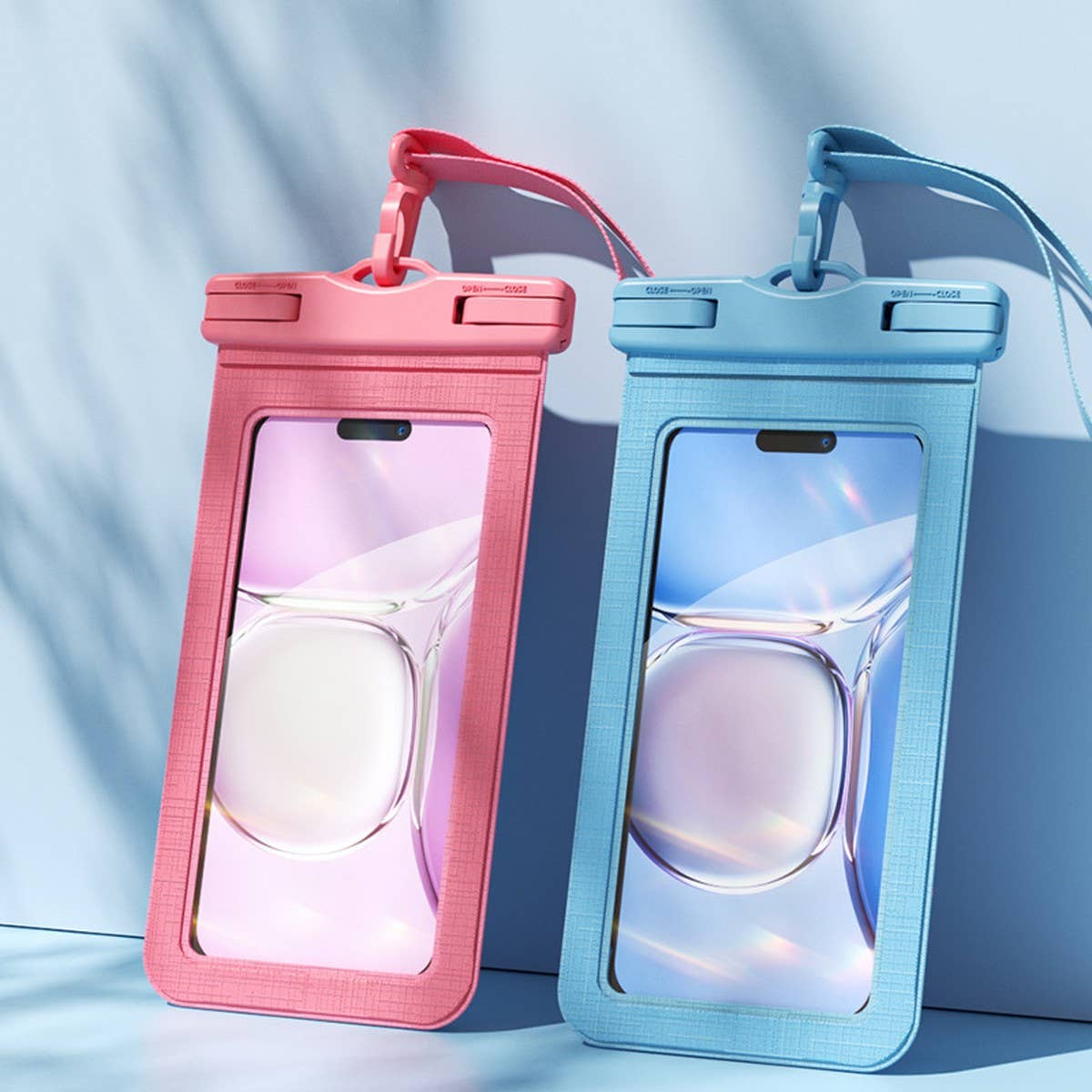 Waterproof Phone Case for Selfie & Touchscreen_CWMM6776: TEALBLUE / (OS) 1