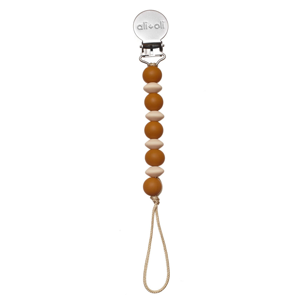 Ali+Oli Silicone Pacifier Clip | Mini Lentil: Mint