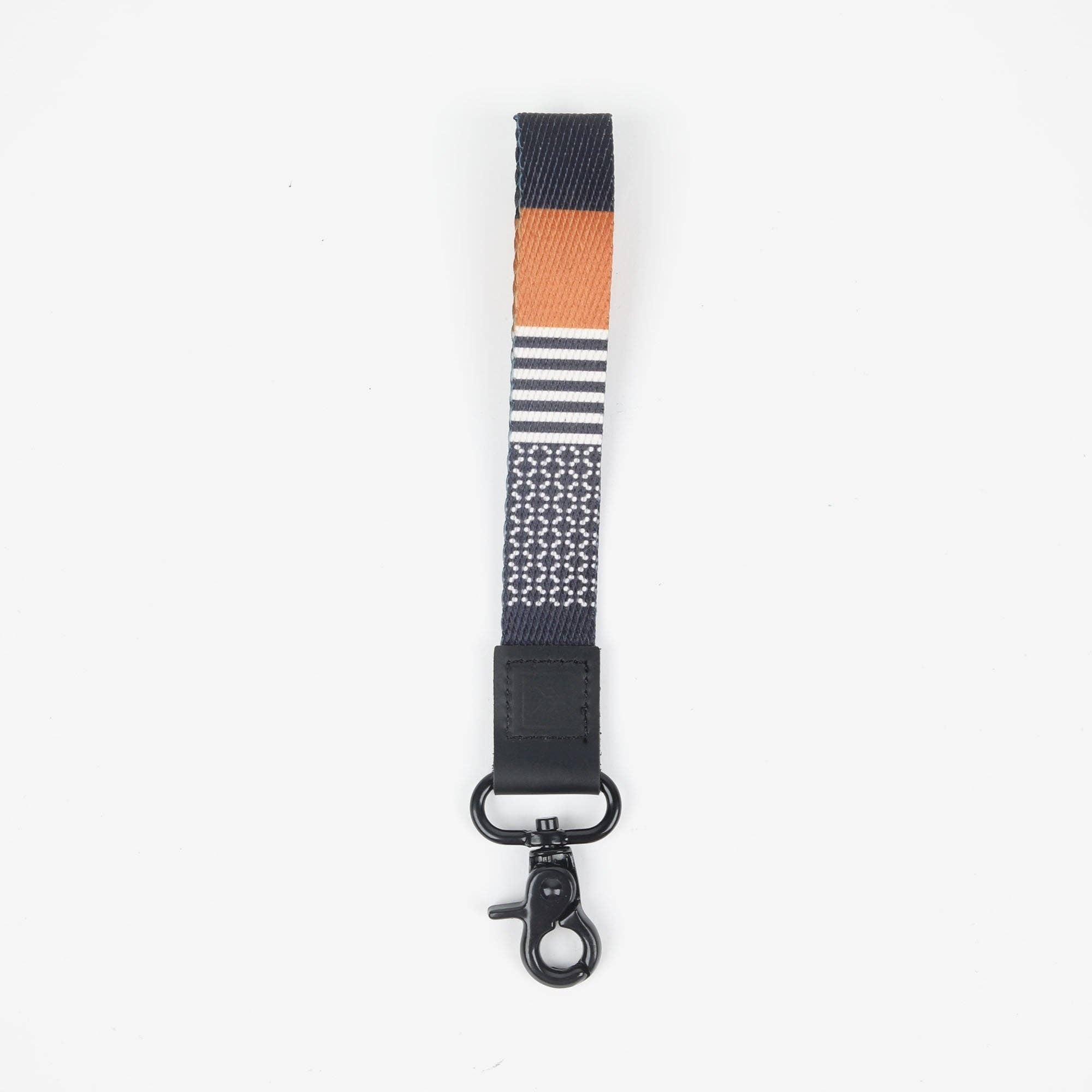 Sanders - Wristlet Keychain: Brown/Black