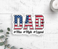 Dad Man Myth Legend Vinyl Sticker