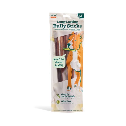 BullySafe Chews - BullySticks: Beef / 12-inch 5 pack