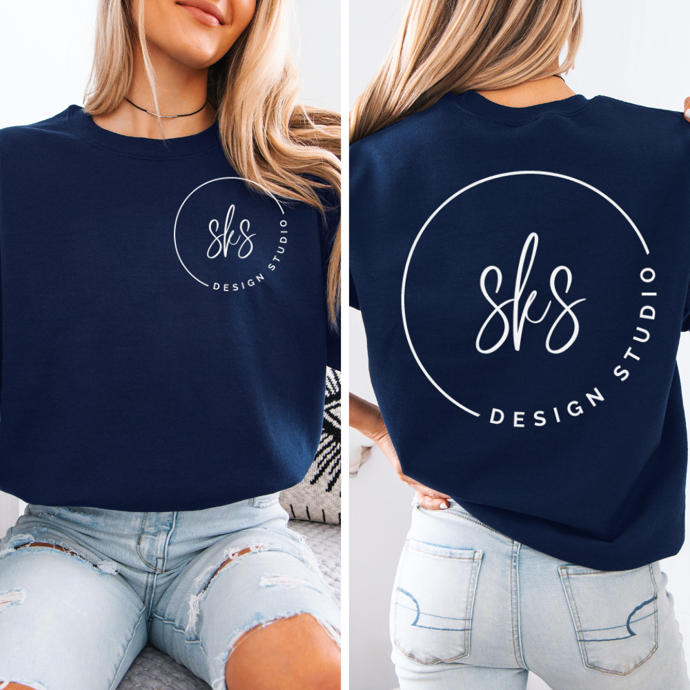 CUSTOM LOGO | Unisex Crewneck Sweatshirt: Ash / XS