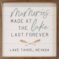 Memories Made at the Lake Personalized City State: 4 x 4 x 1