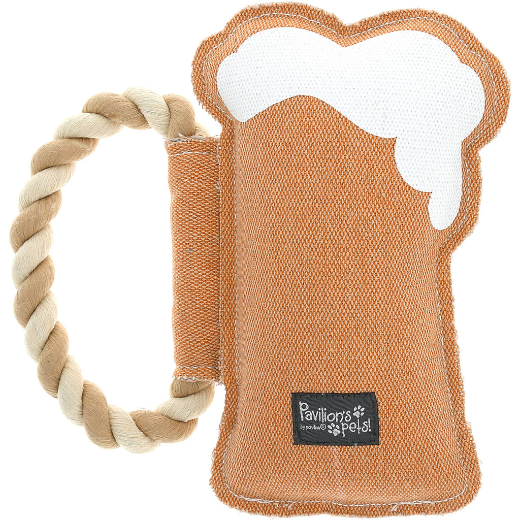 Dog Is Home - 8" Canvas Dog Toy on Rope