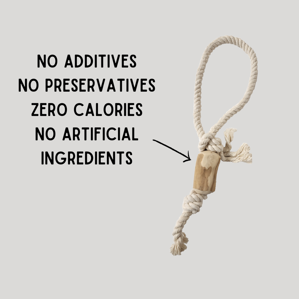 COFFEE WOOD and ROPE tug and chews! Made with real, ecologic: Long
