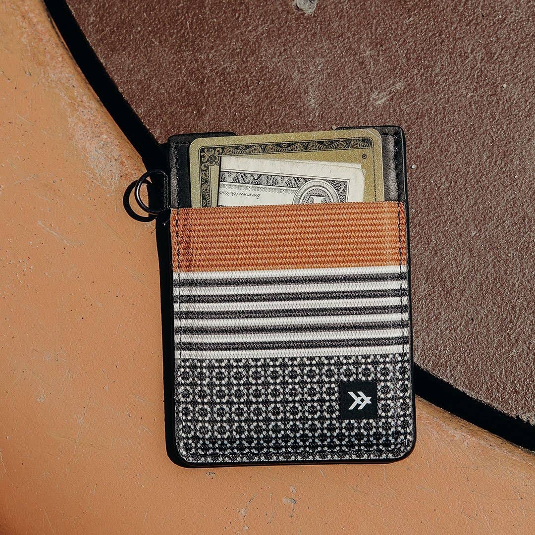 Sanders - Vertical Leather Wallet: Brown/Black