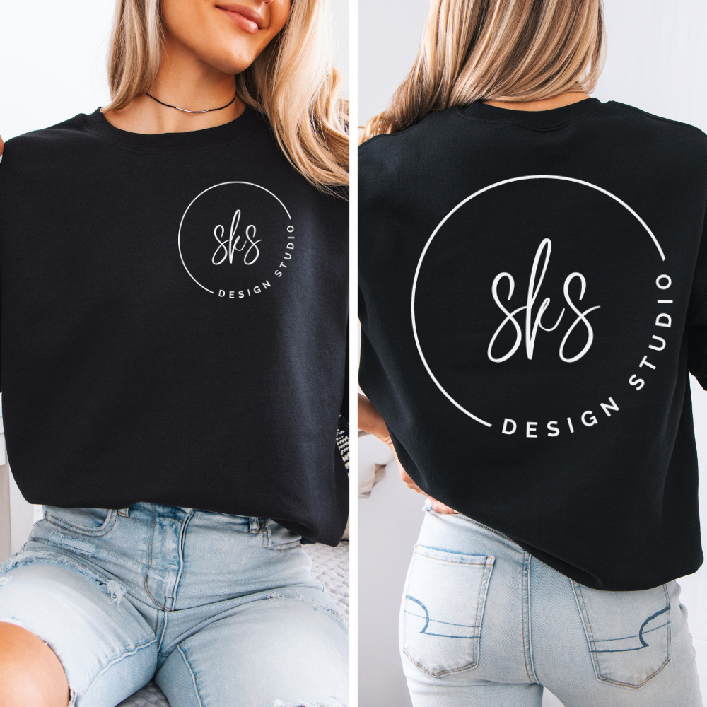 CUSTOM LOGO | Unisex Crewneck Sweatshirt: Ash / XS