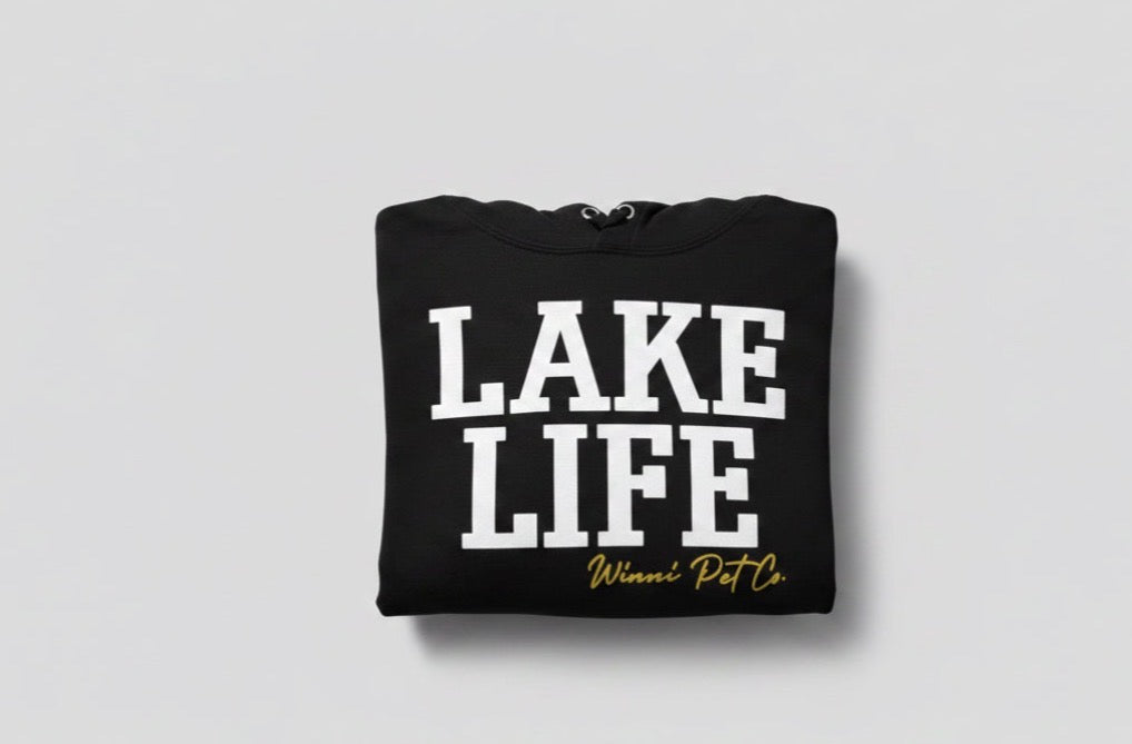 Lake Life Cropped Green Hoodie Sm