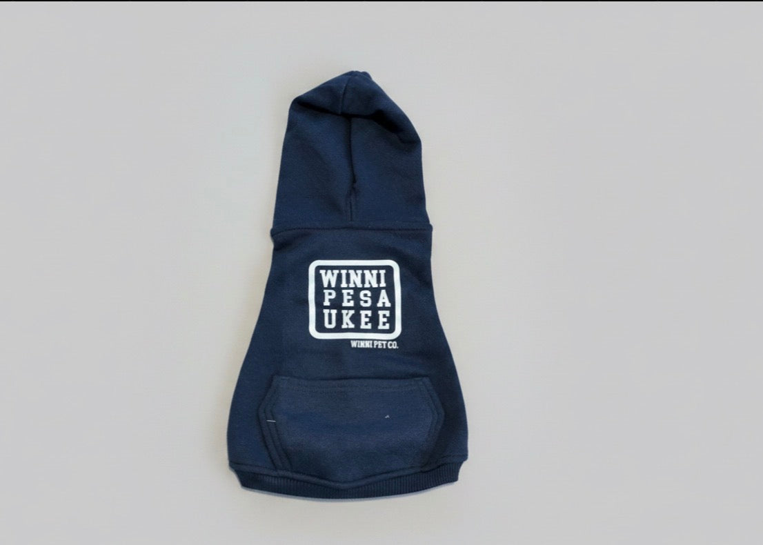 Navy Winni Pet Co. Dog Hoodie 2XL