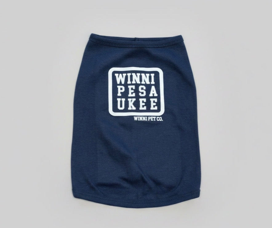 Navy Winni Pet Co. Dog Shirt Lg
