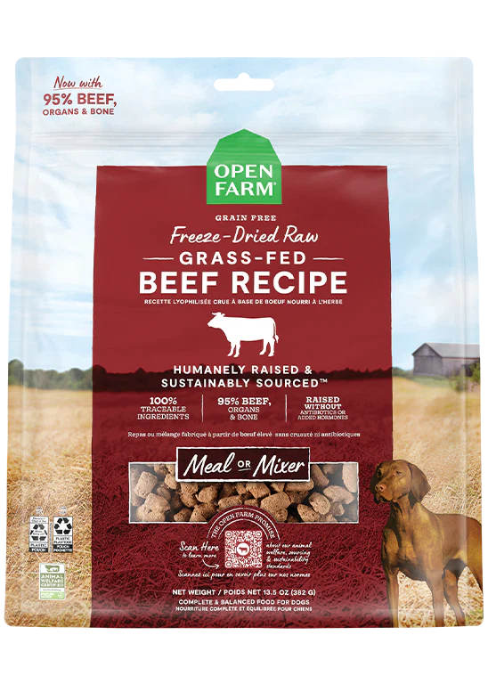 Open Farm - Freeze Dried Raw Morsels - Meal or Mixer - For Dogs