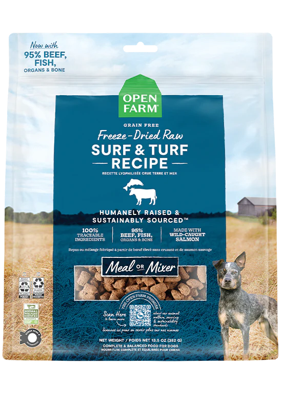Open Farm - Freeze Dried Raw Morsels - Meal or Mixer - For Dogs