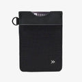 Black - Vertical Leather Wallet: Black