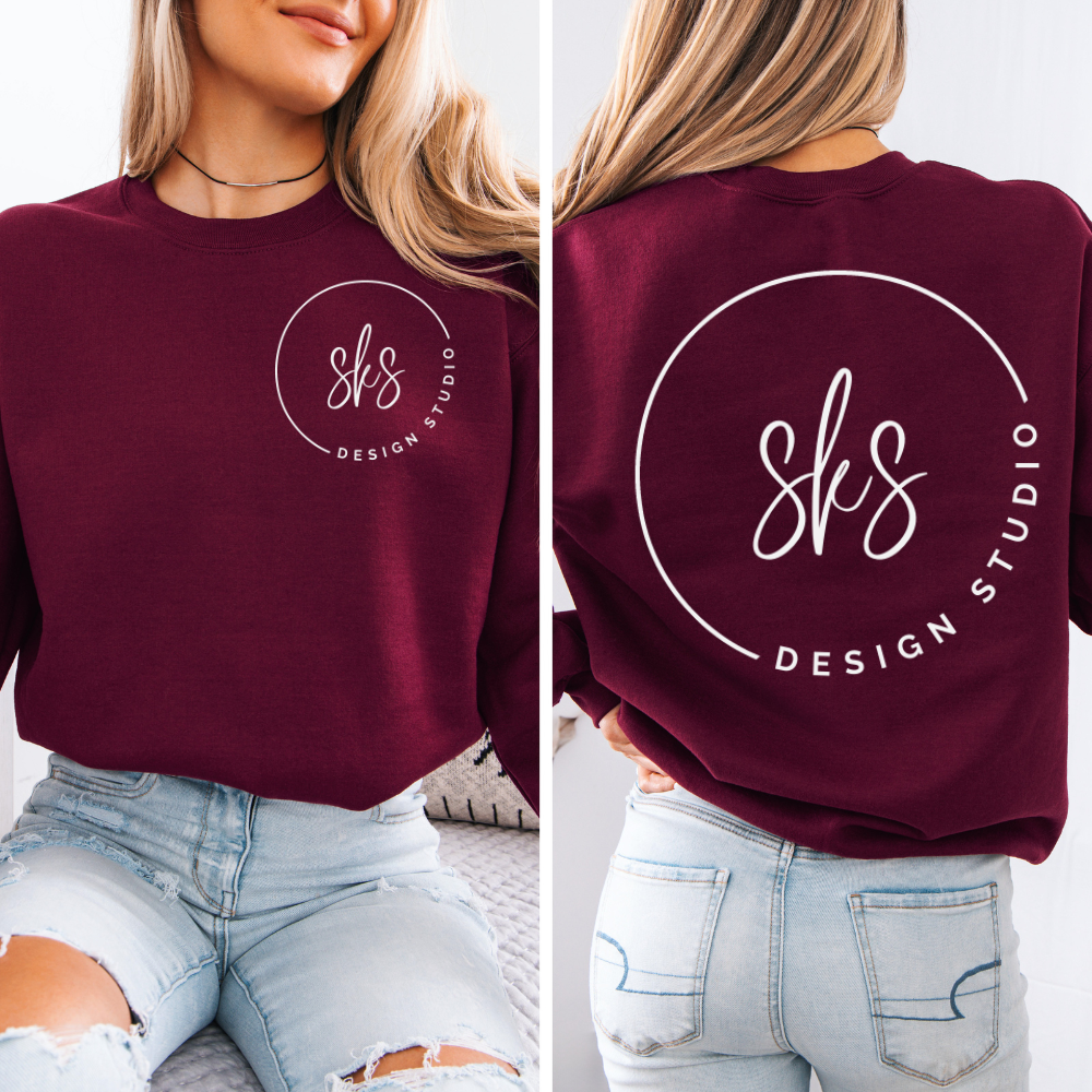CUSTOM LOGO | Unisex Crewneck Sweatshirt: Ash / XS