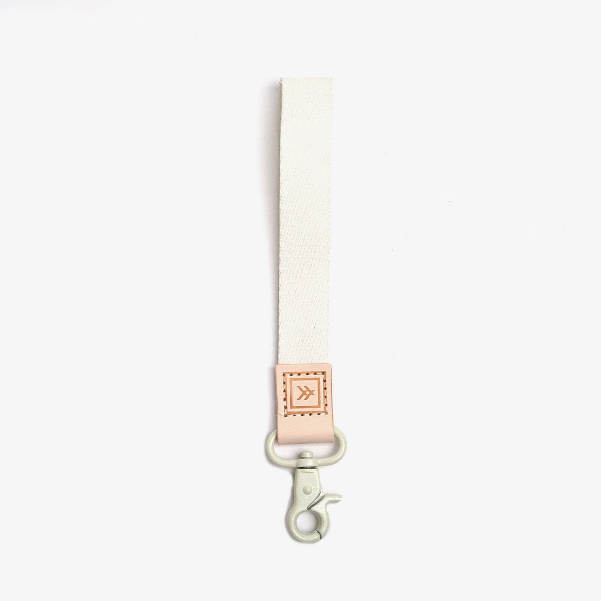 Off White - Wristlet Keychain: White